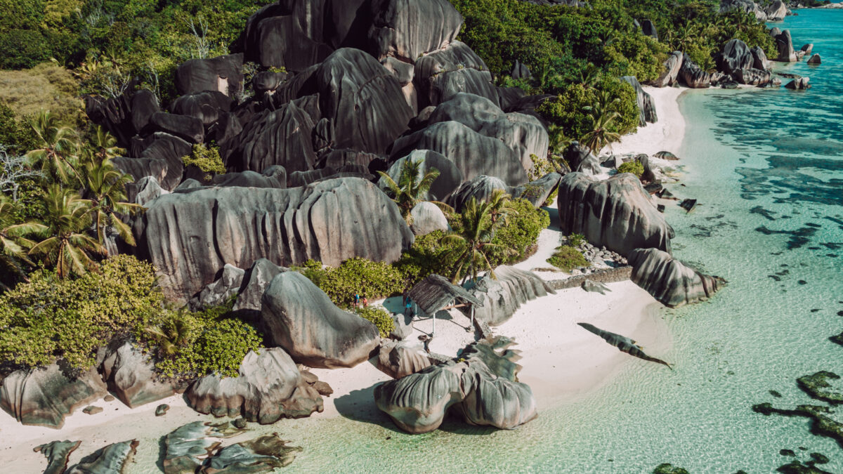 Anse Source D'Argent beach in La Digue, Seychelles