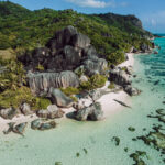 Anse Source D'Argent beach in La Digue, Seychelles