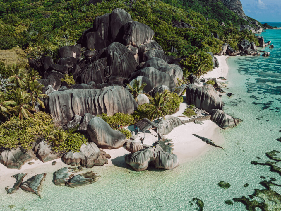 Anse Source D'Argent beach in La Digue, Seychelles